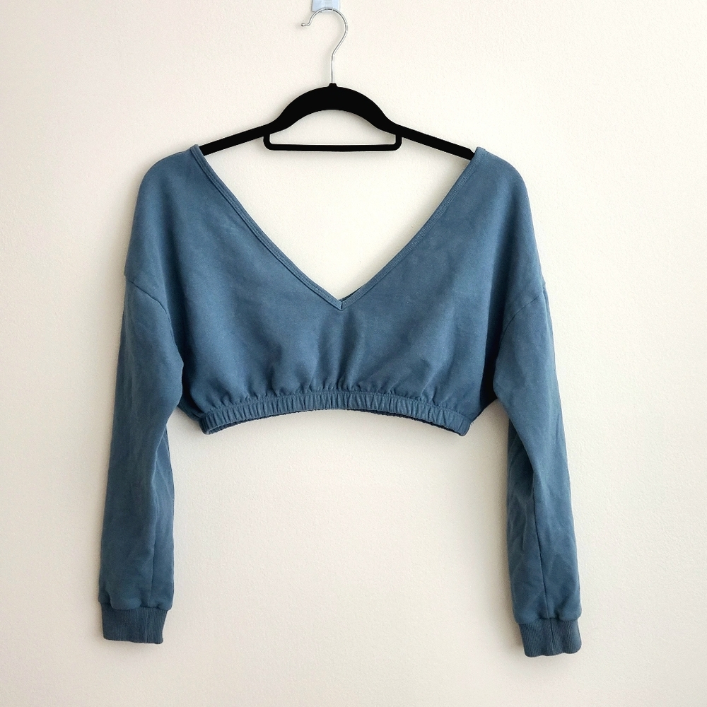 ECHT | Cropped Longsleeve Sweatshirt Top